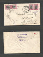 SOUTH AFRICA. 1933 (June) Joburg - DSWA, Windhoek (9 June 33) Multifkd Env, Ct 4d Rate. TPO Auxiliary Cachet. "RAILWAY L - Altri & Non Classificati