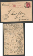 SOUTH AFRICA. 1903 (3 Jan) Natal, Dunhan - Germany, Gera (25 Jan) 1d Red Stationary Card. VF Used. - Altri & Non Classificati