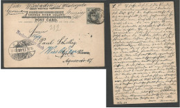 SOUTH AFRICA. 1903 (11 Feb) ORC. Bethelem - Germany, Gera. (16 March) 1d Multioverprinted Stationary Card. Fine + Forwar - Other & Unclassified