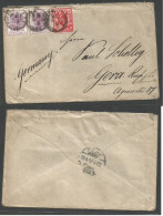 SOUTH AFRICA. 1903 (21 March) ORC - VRI. Bethelem - Germany, Gera (19 April). Multifkd Envelope. Fine. - Altri & Non Classificati