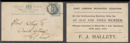 SOUTH AFRICA. 1903 (2 Feb). East London - Griq West, Smith Stout 1d Green CGH Stat Card Private Print. Fine Dest. - Altri & Non Classificati