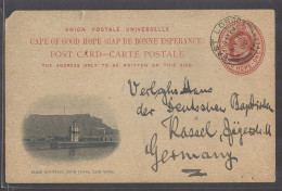 SOUTH AFRICA. 1908 (18 May). East London - Germany, Kassel. 1d Red Ilustrated View Stat Card Despicting Table Mountain F - Altri & Non Classificati