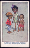 +++ CPA - Fantaisie - Illustrateur Donald MC GILL - Enfants Noirs - "Je Vous Envoie ..."- Comique Séries 2912 - 1920  // - Mc Gill, Donald