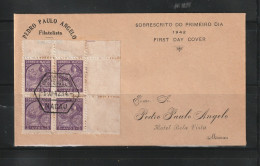 Macau Macao 1942 FDC Padroes Sin Chung Print - Cartas & Documentos