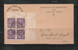 Macau Macao 1942 FDC Padroes Sin Chung Print - Lettres & Documents