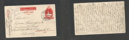 SYRIA. 1918 (12 April) Turkish Postal Admin. Feldpost. Aleppo - Switzerland, Zurich. Addresse Baghdad Train Director Red - Siria