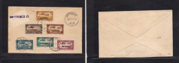 SYRIA. 1936 (20 May) Lattaquie. Air Overprinted Set In Comm Envelope Usage. Scarce In All Forms. VF. - Syrie