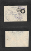 SYRIA. 1916 (19-26 July) WWI. German Military Mission In Aleppo. Feldpost FM Circulated Envelope With Return Cachet + Ce - Siria