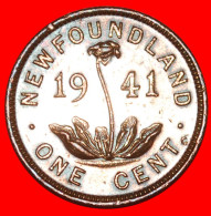 * CANADA 1940-1947: NEWFOUNDLAND  1 CENT 1941! GEORGE VI (1937-1952)  · LOW START ·  NO RESERVE! - Canada