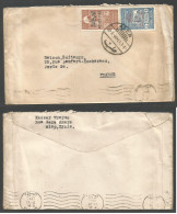 SYRIA. 1946 (20 June) Alep - France, Paris. Fkd Envelope Ovptd Issue / Reverse Stamps, Bilingual Cds. XF. - Syrie