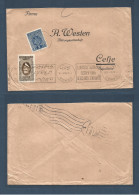 SYRIA. 1938 (9 Nov) Damas - Yougoslavia, Celje. Via Istambul, Turkey (11 Dec) Fkd Env + Postage Due At Arrival, Tied Cds - Syria