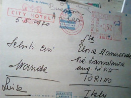 ARGENTINA X ITALIA EMA 1663 Du 6 V 70 BUENOS AIRES + CITY HOTEL  JV5721 - Cartas & Documentos