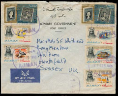 U.A.E.. 1966 (22 Feb). Ajman - UK. Air Multifkd Official Env. - Sonstige & Ohne Zuordnung