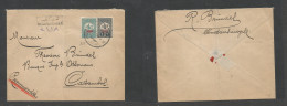 TURKEY. C. 1912. Granserge - Castambol. Registered Ovptd Issue Multifkd Envelope. VF. - Autres & Non Classés