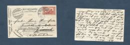 TURKEY. 1916 (7 May) Const - Switzerland, Zurich (17 June) Fkd Card, Fwded, Transited On Front. - Autres & Non Classés