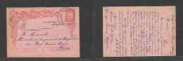 TURKEY. 1906 (20 May) Postal Office In Macedonia. Malgara - France, Paris. 10p Red Stat Card Via Rodosto (21 May) Very F - Autres & Non Classés