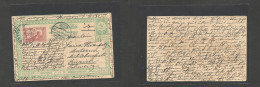 TURKEY. 1916 (31 March) Adana - Switzerland, Zurich. 10p Blue + Adtl Stat Card. Fine Used. - Autres & Non Classés