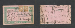 TURKEY. 1910 (27 Jan) Chemin De Fer, Saidar Pacha - Belgium, Antwerp (31 Jan) 10p Green + 2 Adtls Stat Card, Cds. Arriva - Autres & Non Classés