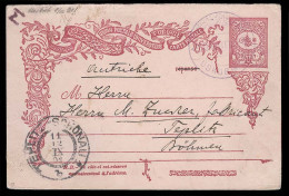 TURKEY. 1901. Uskub - Bohemia. 20p Lilac Stat Card Cds (type 3 Violet). Fine. - Autres & Non Classés