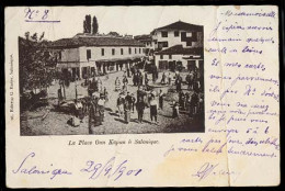 TURKEY. 1901. Salonique - Italy. Fkd P Card / Early Oun Kapan Square. - Autres & Non Classés