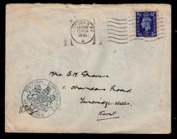 TURKEY. 1941 (Nov). Mersina / Turkey - UK. WWII. Diplomatic Mail. British Consular Cachet. Fkd. + Posted In London. VF.  - Autres & Non Classés