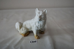 C205 Ancienne Sculpture Animalière - Pâte Blanche - Gips