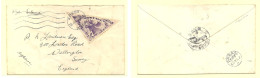 Tannu Tuva. C. 1930s. Kobdo - UK, Wallington, Surrey Via Siberia. Single 1 Tug Lilac Reinder Fkkd Env, Rolling Cachet, C - Tuva