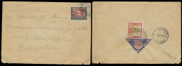 Tannu Tuva. 1929 (10 Sept). Kizil - Russia. Multifkd Env + Arrival Cds (18 Sept 29). - Tuva