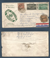 TIBET. 1953 (Dec 23) USA, Seattle - Gyantse, Tibet. US Fkd Env + Arrival Local (x2) Stamps Applied, Tied Cds, With Local - Tibet