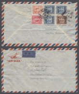 TAIWAN. 1947 (21 Oct). Taipeh - UK. Air Reverse Multifkd Env Incl Ovptd Issue. Fine. - Autres & Non Classés