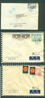 TAIWAN. 1959-60. 3 Nice Fkd Env To USA. GPO Reg. Fine. - Other & Unclassified