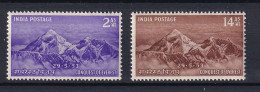 185 INDE 1953 - Yvert 44/45 - Montagne Evereste - Neuf ** (MNH) Sans Charniere - Ongebruikt