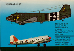 DOUGLAS C.47         AIRBORNE MUSEUM      SAINTE MERE L'EGLISE - Aviazione