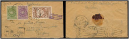 YEMEN. 1937 (22 Dec). Hodeida - Germany. Reg Multifkd Env. Via Aden + Arrival Reverse + German Control Mark. Fine. - Yémen
