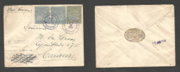 VENEZUELA. 1934 (13 June) Maracaibo - Caracas (14 June) Internal Airmail Multifkd Envelope At 70c Rate. Scarce. - Venezuela