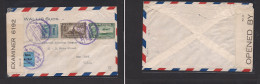 VENEZUELA. Venezuela - Cover - 1942 La Guaira To USA NY Air Mult Fkd Censored Env, Nice. Easy Deal. - Venezuela