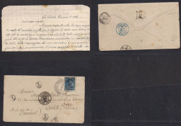 VENEZUELA. 1885 (1 Enero) La Pascua - France, Correze, Brive (26 Feb) Fkd Env With Contains With 50c Blue-green ESCUELAS - Venezuela