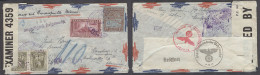 VENEZUELA. 1941 (18 April). Puerto Cabello - Germany, Hamburg. Airmail Via Barranquilla - Miami Nazi British Censored Un - Venezuela