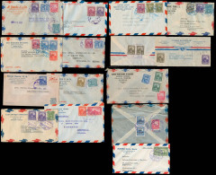 VENEZUELA. 1945-6. Maracaibo / Caracas - UK / Birmingham. Air Multifkd X14 Envs. Correspondence Rabone Several Useful. F - Venezuela