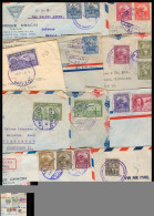 VENEZUELA. 1945-6. Maracaibo / Caracas - UK / Birmingham. 10 Multiple Air Fkd Envs. One Reg + Ovpt. Opportunity. - Venezuela