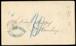 VENEZUELA. 1873(July 4). VENEZUELA-CURACAO-NETHERLANDS-GERMANY. Maracaibo To Hamburg/Germany (30Aug). Stampless Envelope - Venezuela