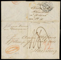 VENEZUELA. 1857. VENEZUELA - BRITISH GUIANA - GERMANY. Routing: E.L.from Ciudad Bolivar With Sender's Cachet To Hamburg  - Venezuela