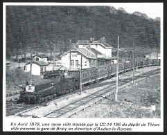 1981  --  TRAIN TRAVERSANT LA GARE DE BRIEY EN AVRIL 1979 . 4A713 - Zonder Classificatie