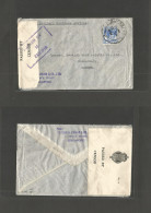 STRAITS SETTLEMENTS SINGAPORE. 1939 (12 Sept) Sing - Sweden, Gotheburg. Single Fkd Env + WWII Censored + Label. - Singapur (1959-...)