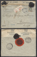 STRAITS SETTLEMENTS SINGAPORE. 1918 (4 Jan). Dutch Indies, Bandoeng . Switzerland (23 Feb). Reg Depart Fkd Env Censor La - Singapore (1959-...)