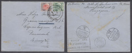 STRAITS SETTLEMENTS SINGAPORE. 1937 (4 Jan). Singapore / J - Denmark (16 Jan). Rate 42c Fkd Env Via Air France, Paris (1 - Singapore (1959-...)