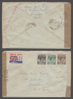 STRAITS SETTLEMENTS SINGAPORE. 1941 (30 June). Singapore - Grenada / British Caribbe (2 Aug). Comercial Fkd Env Slogan L - Singapore (1959-...)