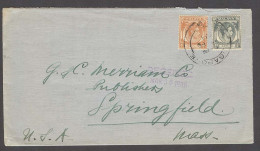 STRAITS SETTLEMENTS SINGAPORE. 1938 (23 Feb). Sing - USA (30 March). Fkd Env 12c Rate. F-VF. - Singapore (1959-...)