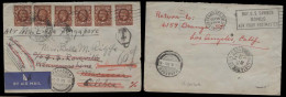 STRAITS SETTLEMENTS SINGAPORE. 1935 (28 Aug). Airmail To Singapore. London - Macassar / Celebes (17 Sept). Over To S Fra - Singapur (1959-...)