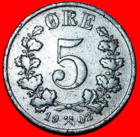 * CROWN (1876-1902): NORWAY And SWEDEN UNION  5 ORE 1902! OSCAR II (1872-1905)  · LOW START ·  NO RESERVE! - Noorwegen